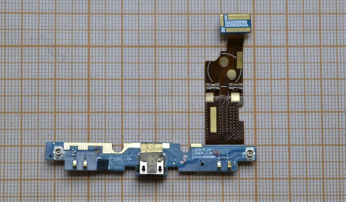 Шлейф для LG E975 Optimus G с разъемом зарядки + микрофон |