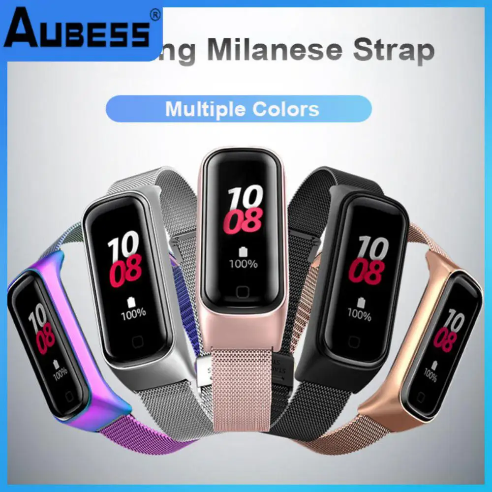 

Smart Accessories Watch Strap Stainless Steel Waterproof Replacement Strap Sweatproof For Samsung Galaxy Fit2 Watch Band
