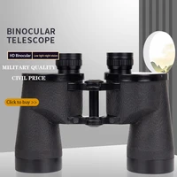 12x42 high quality black binoculars 12x magnification with range finder equipment outdoor waterproof hunting military telescope