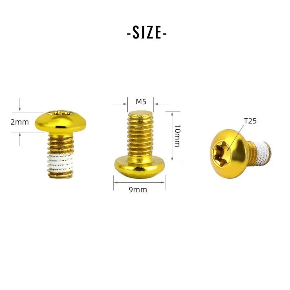 12 шт. TOOPRE велосипедные винты для дискового тормоза M5 * 10 T25 MTB велосипед из
