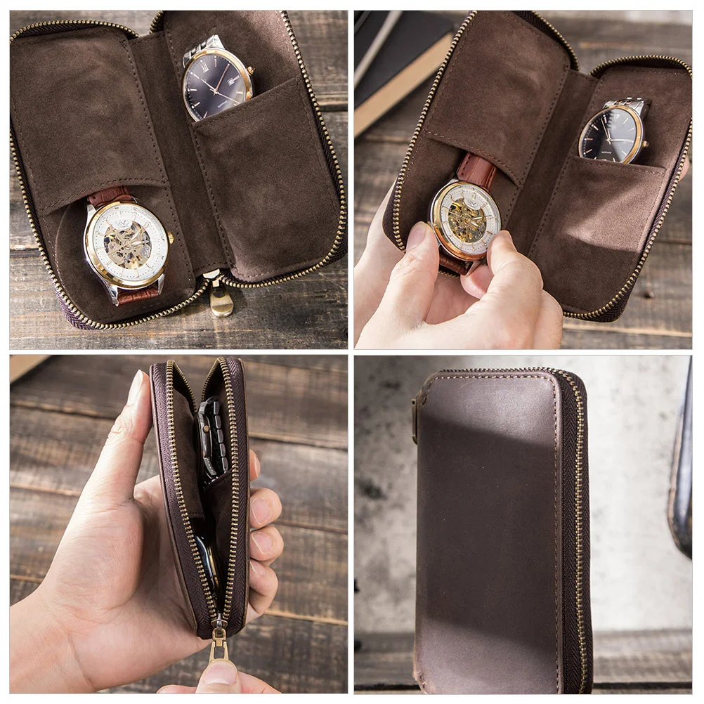 Watch Pouch Mens Watch Case Case Zipper Watch Case Men Watch Box Vintage Watch Display Tray