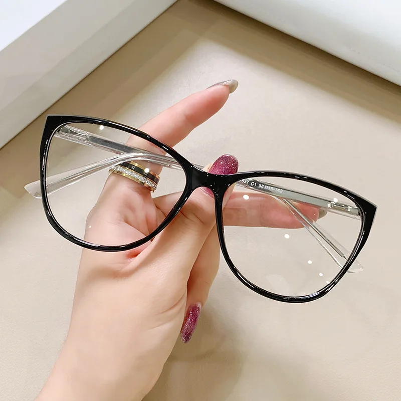 

Fashion Women Reading Anti Blue Light Glasses Clear Cat Eye Presbyopia Finished Prescription Female Glasses Astigmatism