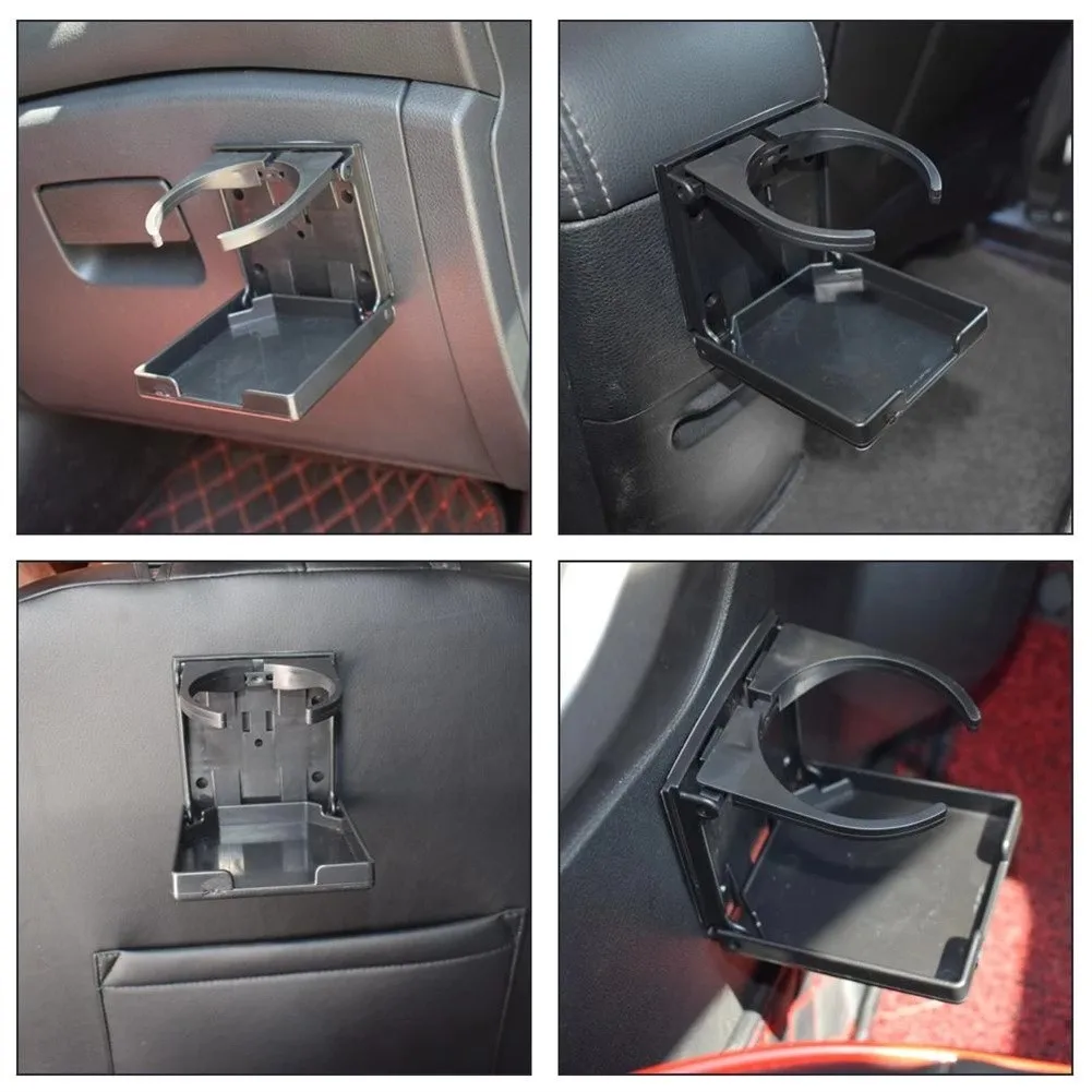 Автомобильный подстаканник с USB-лампой регулируемая складная черная подставка