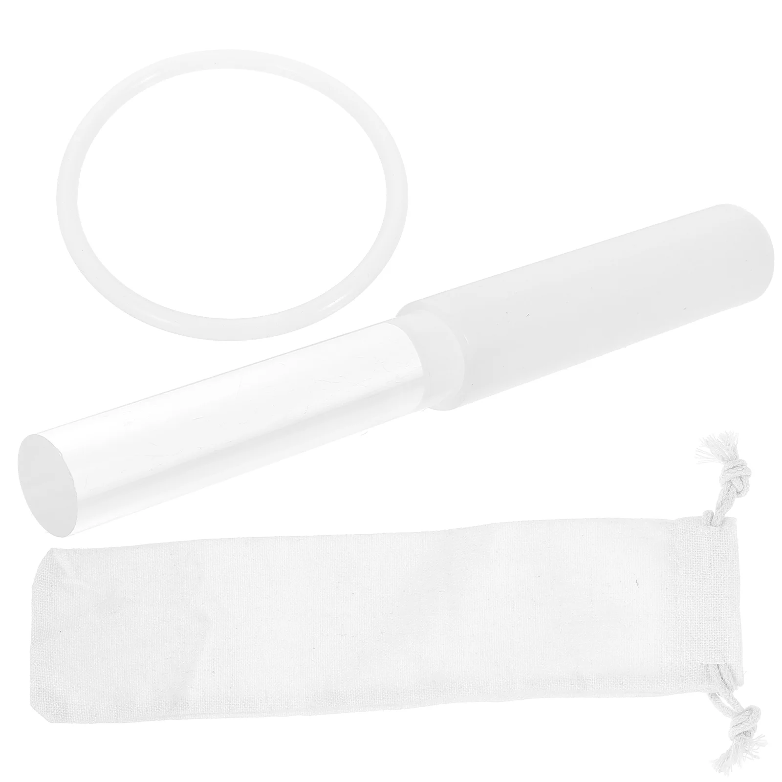 

1 Set Crystal Singing Bowl Striker Mallet Harp Percussion Stick with Rubber Ring