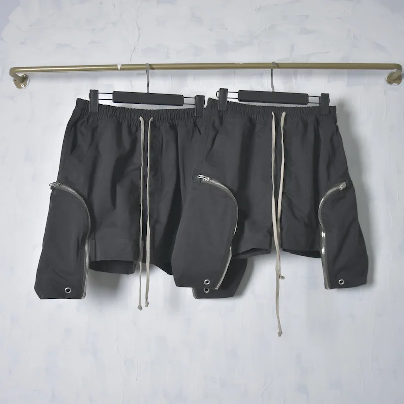 Шорты-карго Y2k мужские на молнии одежда для спортзала повседневные рабочие штаны
