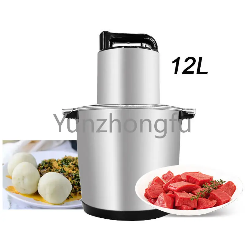Yam Pounder Silver Crest Fufu Blender 12L Box Cross-Border European Meat Grinder