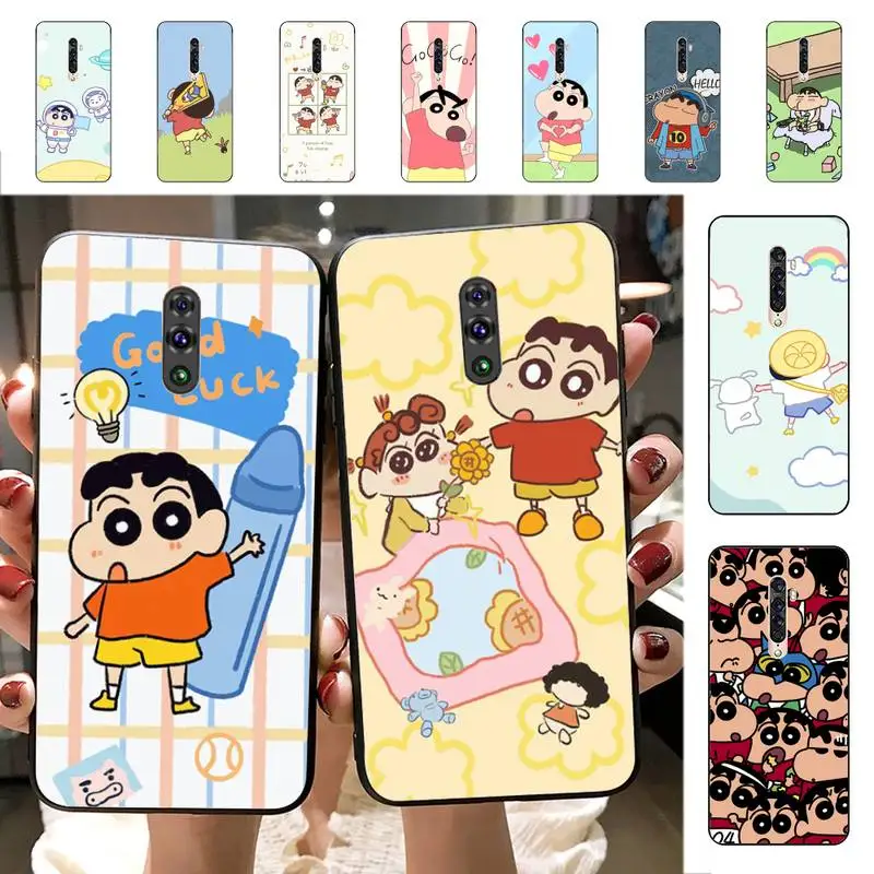 

Cartoon C-Crayon Shin-chan Phone Case for Vivo Y91C Y11 17 19 17 67 81 Oppo A9 2020 Realme c3