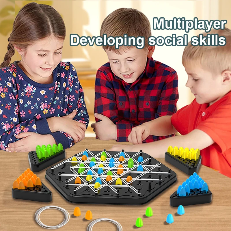 Настольная игра треугольной формы с веревкой новые шахматы искусственным