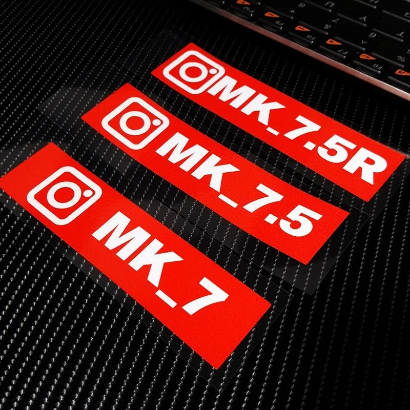 

S091 модификация автомобиля виниловые наклейки MK7 водонепроницаемые 7.5R GTI окно заднее переднее Ветровое Стекло Светоотражающие предуПредупр...