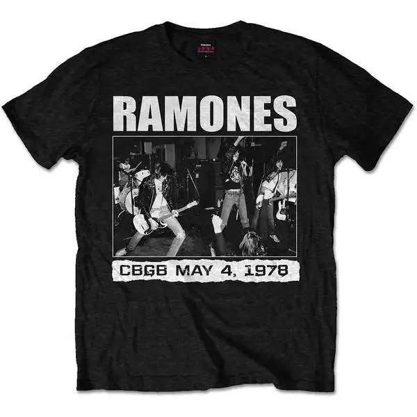 

Ramone CBGBS 1978 Mens Black T-Shirt (Medium)