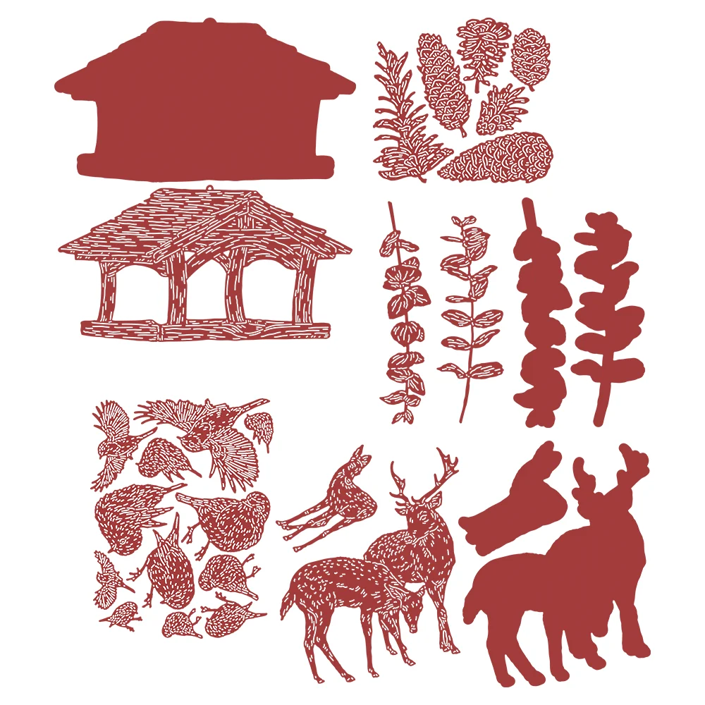 

Eucalyptus Birdbox Metal Cutting Dies Diy Scrapbooking Photo Album Decorative Embossing Papercard Crafts 2023 New