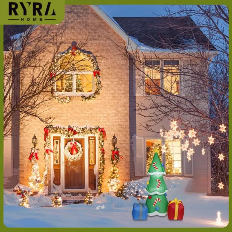 

1.8M Inflatable Christmas Tree Courtyard Decoration With EU/US Plug Inflatable Toy Home Outdoor Yard New Year Decoration 2022