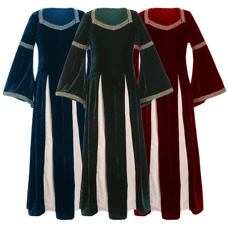 Винтажные костюмы для девушек в стиле эпохи Возрождения средневекового дворца