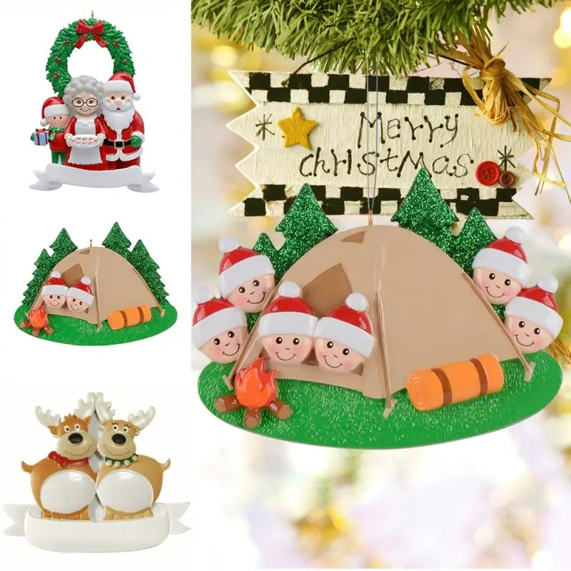 

Новинка 2023, Рождественское украшение «сделай сам», персонализированный милый семейный снеговик, рождественская елка, подвесное украшение, кулон, Рождественский Декор для дома