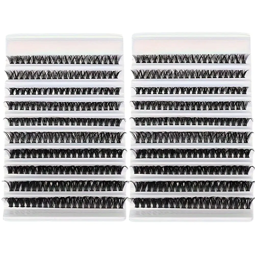 Ресницы искусственные объемные для наращивания D-roll 2 коробки 400 8-16 мм