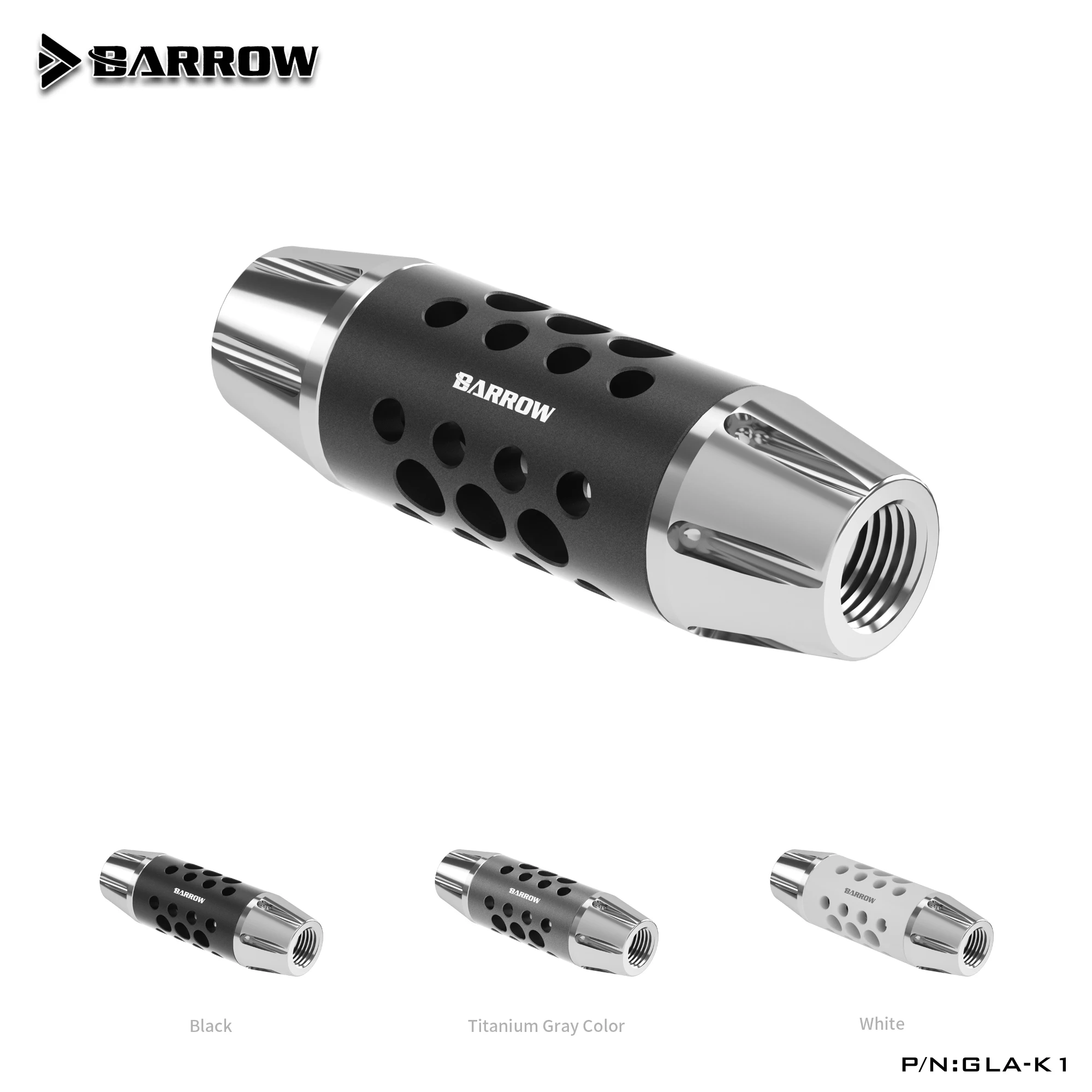 

Barrow GLA-K1 , Brass and Aluminum Alloy Flow Filter For PC Water Cooling , G1/4 Inner Thread Computer Water Cooler Accessories