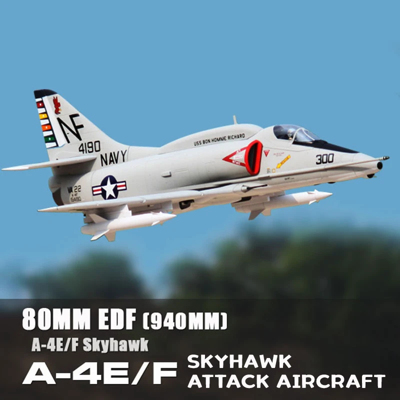 

Freewing A-4 E/F Skyhawk 80mm Culvert R/C Model Airplanes Edf Jet RC Plane