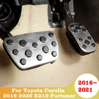 car styling accelerator brake pedal pad cover for toyota corolla 2019 2020 e210 fortuner 2016 2017 2018 2019 2020 2021 accessory
