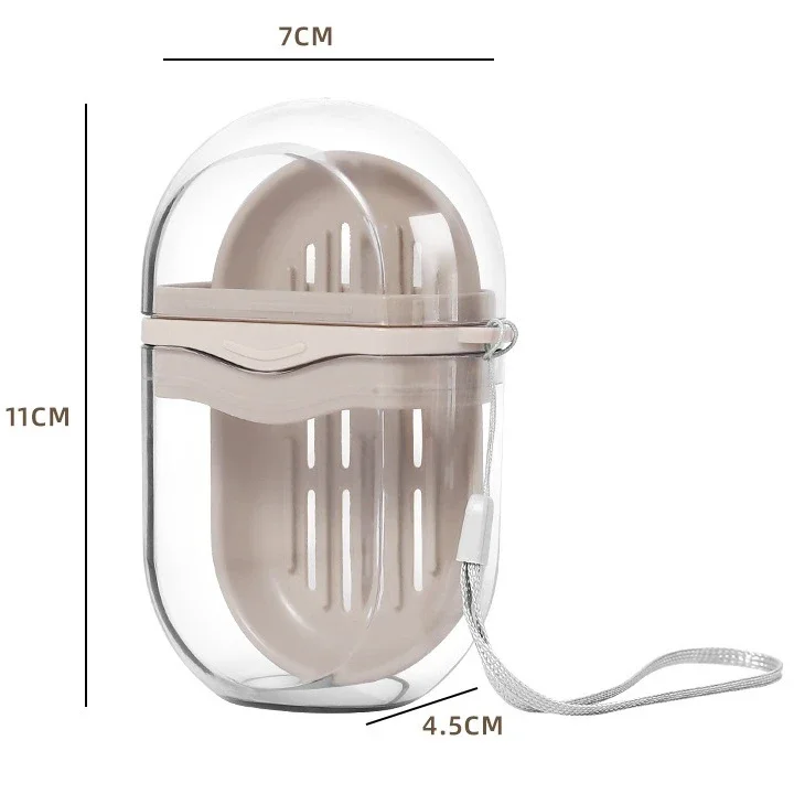 

1 шт. портативная дорожная мыльница со сливом воды, принадлежности для ванной комнаты, водонепроницаемые герметичные прозрачные держатели и дозаторы для ванной комнаты