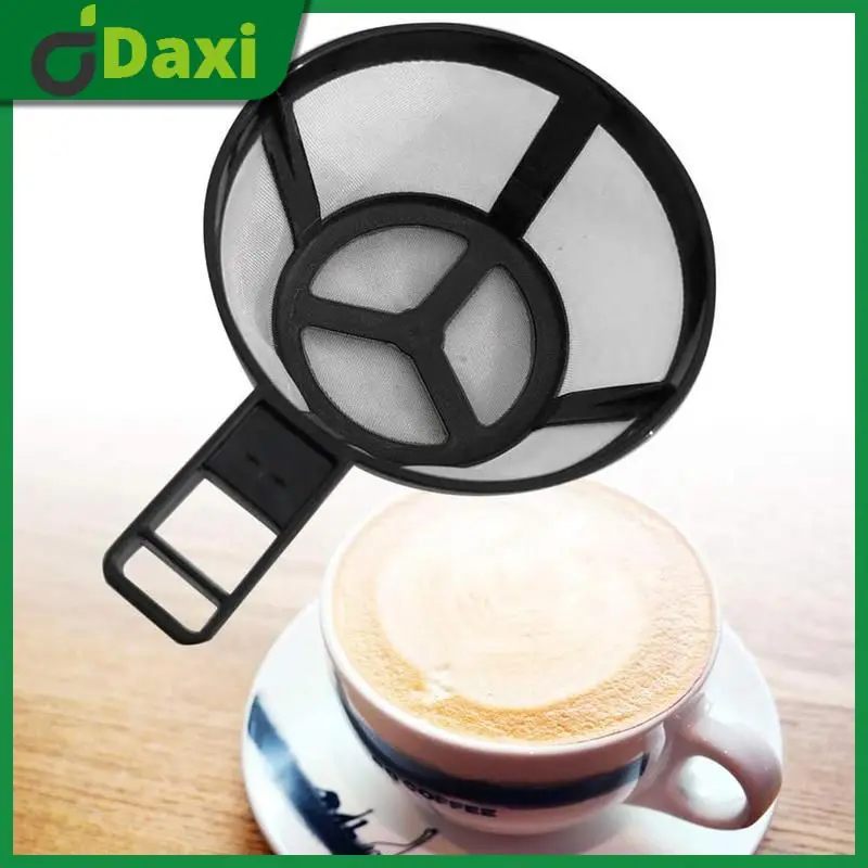 

Black Coffee Maker Filter Reusable FDA Nylon Coffee Pot Filter Machine Tea Brewer Filter Kitchen Coffeeware Tools Accessories