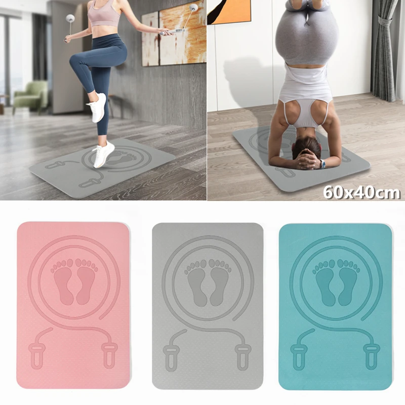 

6/8/10mm Yoga Mat Sports Buffer Mute Skipping Mat Tpe Indoor Dance Non-slip Shock Absorption Fitness Equipment