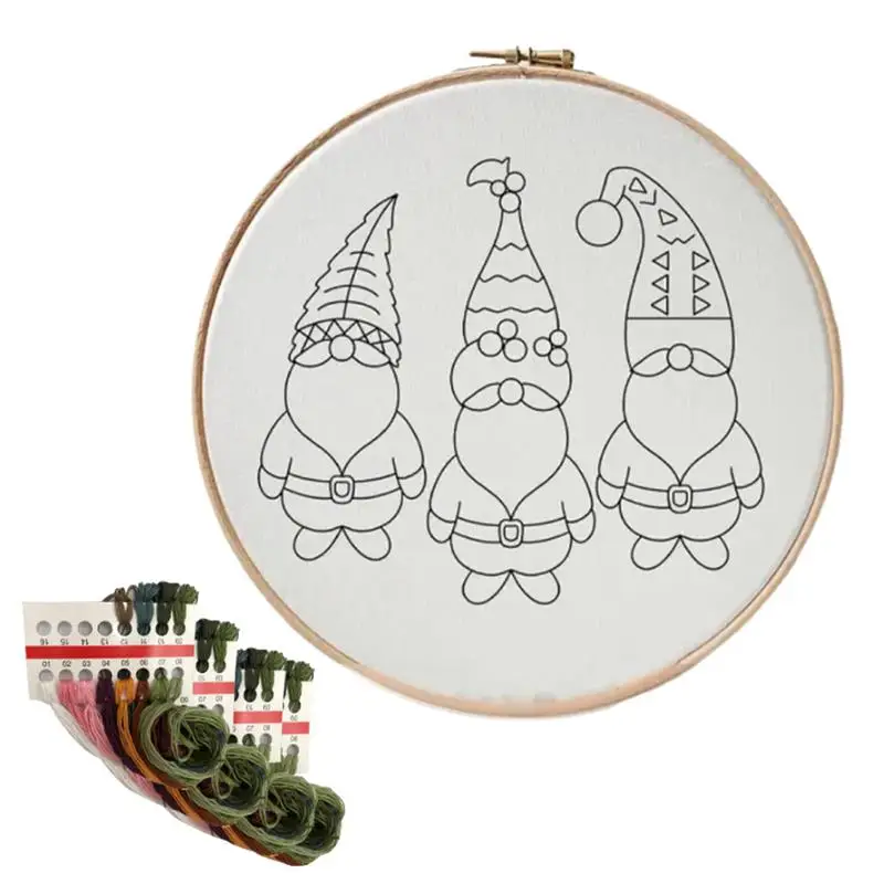 Рождественский набор для вышивания узоры фестиваля взрослых и детей ручная