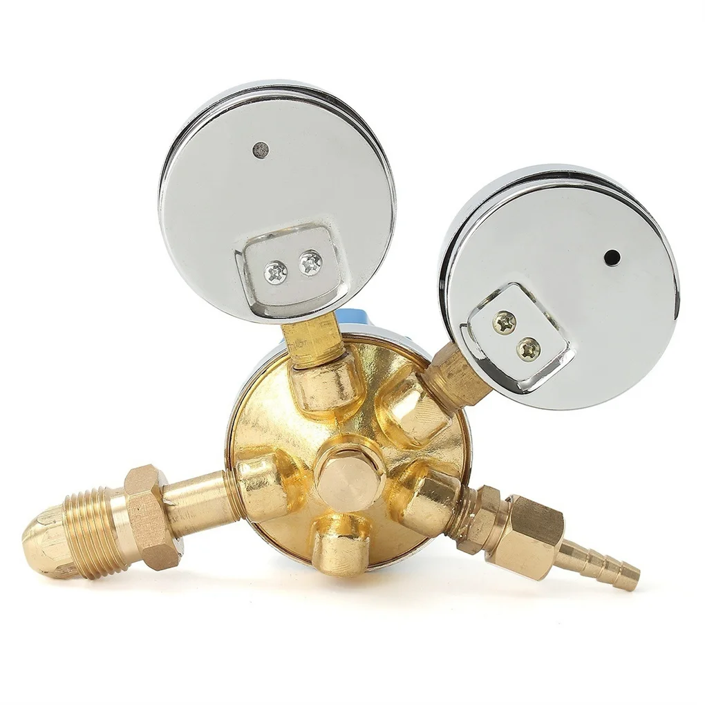 

2 in 1 Oxygen Regulator MIG TIG 0-2 5MPa Pressure Reducer Portable Single Stage Multifunctional Regulation Gauge