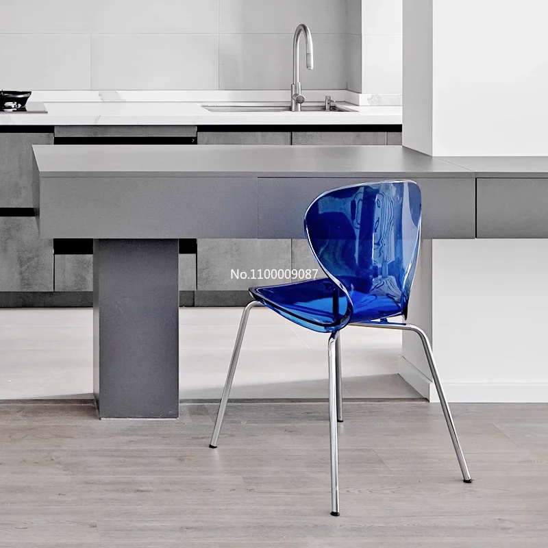 Household Acrylic Back Chair  прозрачный стул