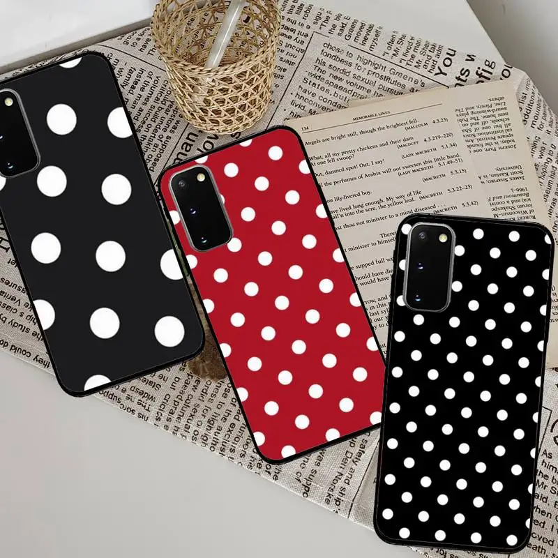

Polka Dots Phone Case For Samsung Galaxy S7 Edge Plus S9 S20Plus S20ULTRA S10lite S225G S10 Case