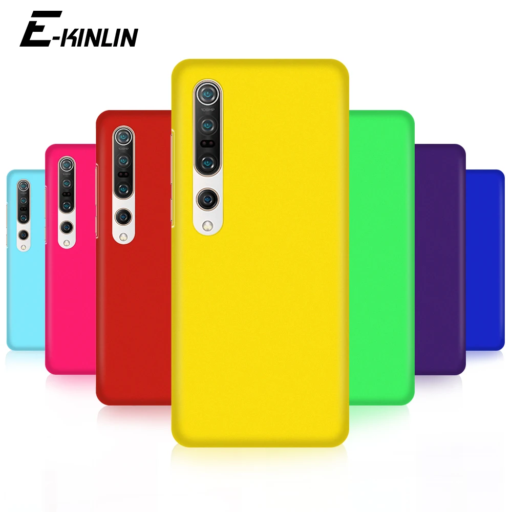 Ultra Thin Phone Case For Xiaomi Mi Note 10 10T 10i A3 A2 9T 9 8 6X SE Lite Pro 5G Frosted Matte Hard PC Plastic Back Cover