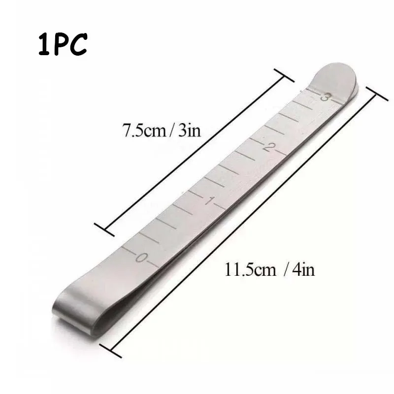 5Pcs Stainless Steel Sewing Clips Hemming Marking Accessories 3 inches Measurement Quilting Ruler Supplies |