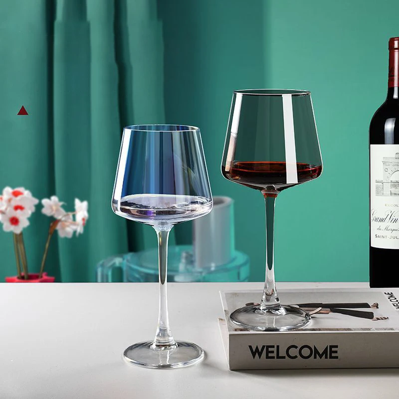 

Creative Colorful Multi-Colored Wine Glasses Home Classic Wine Glasses Thickened Champagne Wine Glasses Glass Goblets