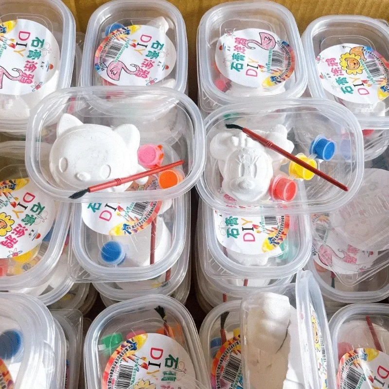 Гипсовая кукла искусственная граффити картина белая заготовка цветной подарок