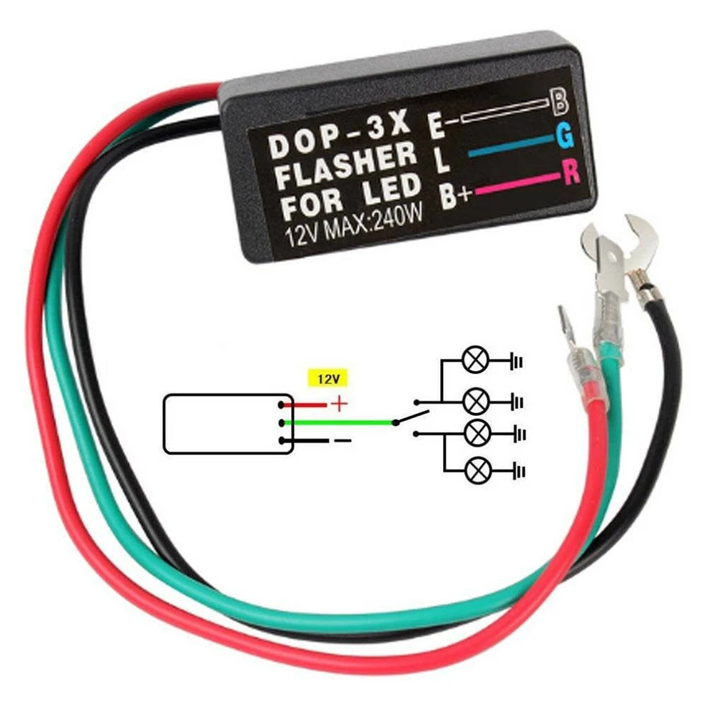 

High Quality. LED Flasher Relay Flasher Relay LED Flasher Relay Light Flasher Blinker Relay New Car Accessories