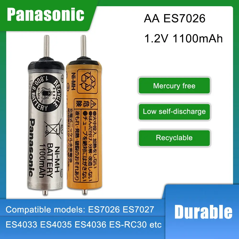 

1100mAh Panasonic NI-MH NIMH Rechargeable Battery For Electric Shaver ES7026 ES7027 ES4033 ES4035 ES4036 ES4026 ES4027