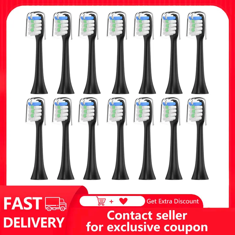 

Electric Toothbrush Heads Replacement for Xiaomi SOOCARE SOOCAS X3 X5 Soft Bristles Sealed Packing Teeth Brush Head 4x/16x/30x