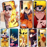 Fashion Naruto Cool For Motorola Moto G60 G60S G50 G40 G10 E7i E6S Power Edge E20 2021 Pro Black Phone Case