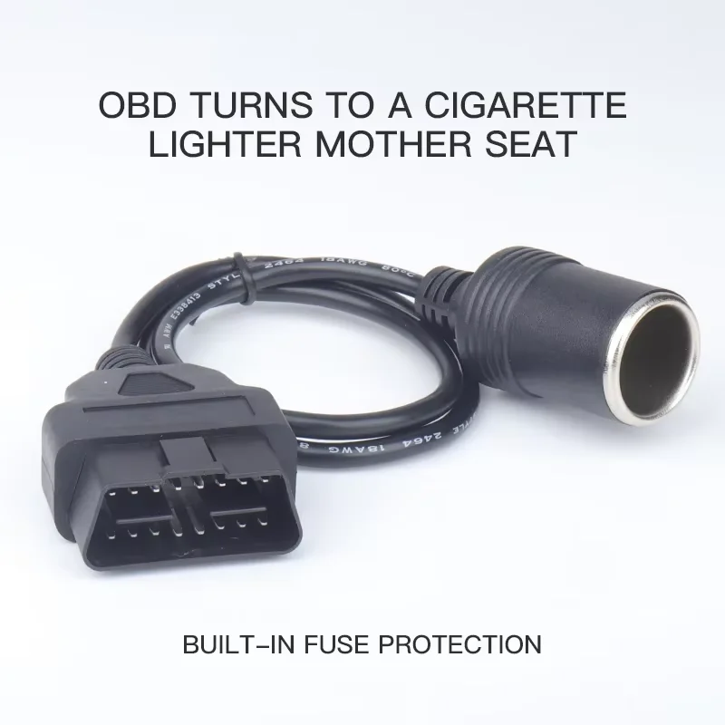 

Автомобильное устройство Obd2, прикуриватель прикуривателя с проводом, головка постоянного тока, Многофункциональный шнур питания без разрыва, экстренный источник питания Ecu