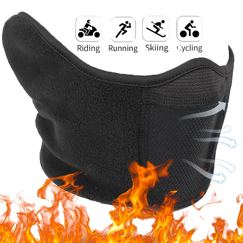 

Зимняя Теплая Флисовая Балаклава, чехол для ушей, бандана, лыжная шапка, маска на все лицо, головной убор, ветрозащитная женская мужская шапк...