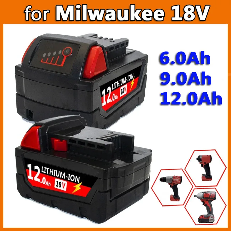 Литиевая батарея для Milwaukee 18V M18 XC запасная деталь 12 0 Ач f8-11-1860 48-11-1850 48-11-1840 48-11-1820