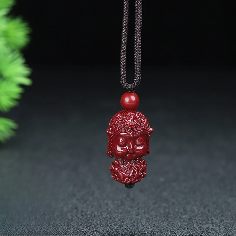 Кулон из натуральной киновари колье зеленой мамы Танка кулон Святого