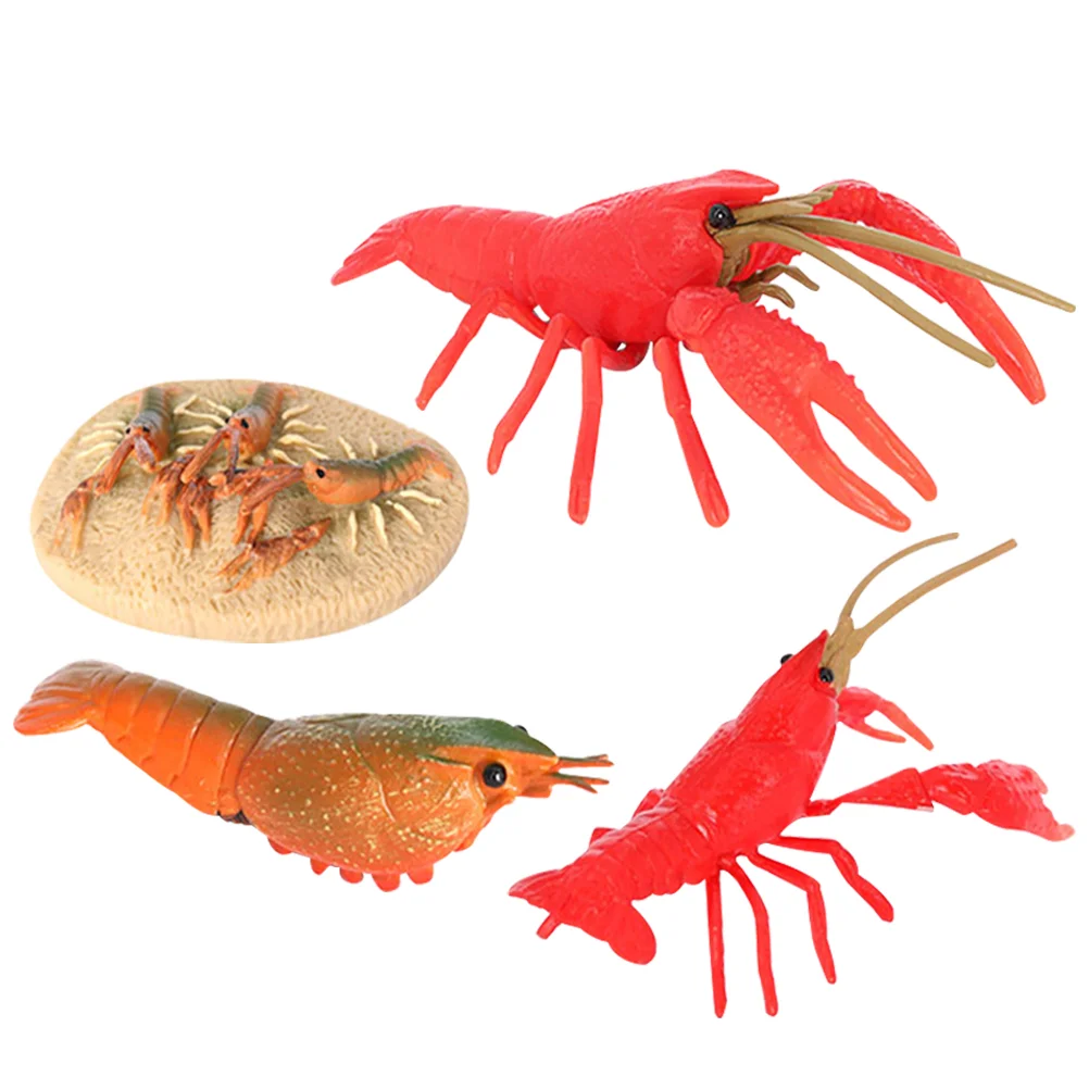 

Lobster Growth Cycle Crayfish Figurine Funny Toys Kids Cognitive Playthings Ocean