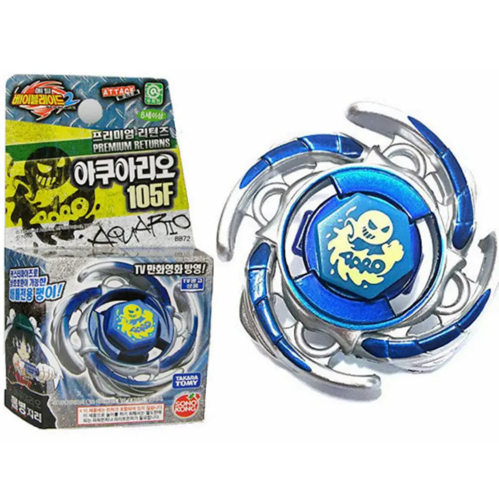 

Takara Tomy Beyblades BB-72 Metal Fusion 105F Premium Return Booster Aquario