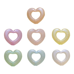 Полые Подвески в форме сердца из смолы для изготовления браслетов, ожерелий, ювелирных изделий