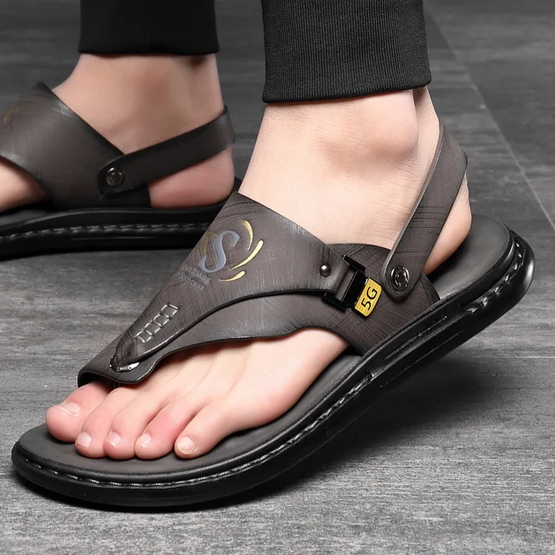 

Summer Men Sandals Cushion Beach Holiday Sandals Male Casual Sport Sandalias Outdoor Retro Comforty Light Sandals Men Sandales