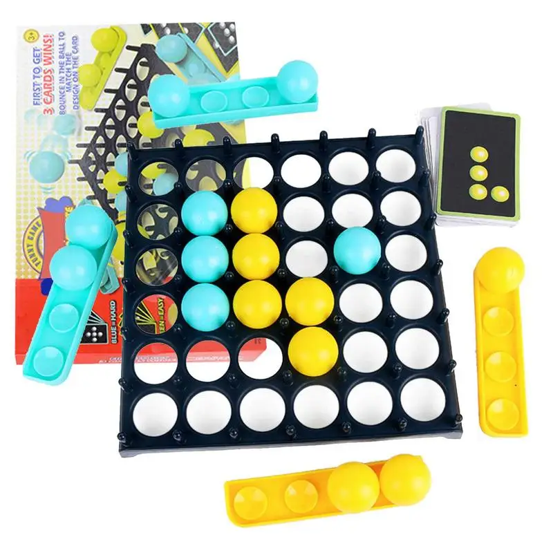 

Bounce Off Game Family And Party Desktop Bouncing Toys For Children Family Bouncing Balls Board Game With Pattern Challenge For