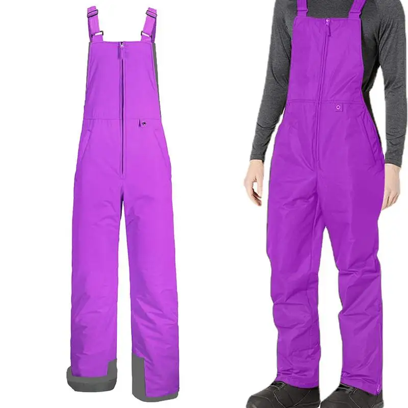 

Bib Ski Pants Outdoor Waterproof and Windproof Warm Overalls Durable and Comfortable Insulated Bib Overalls for Women and Men