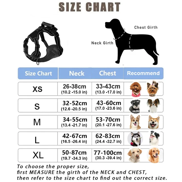 Dog Harness No Pull Breathable Reflective Dog Harness Vest with Handle For Small Large Dogs Outdoor walking Training Supplies 6