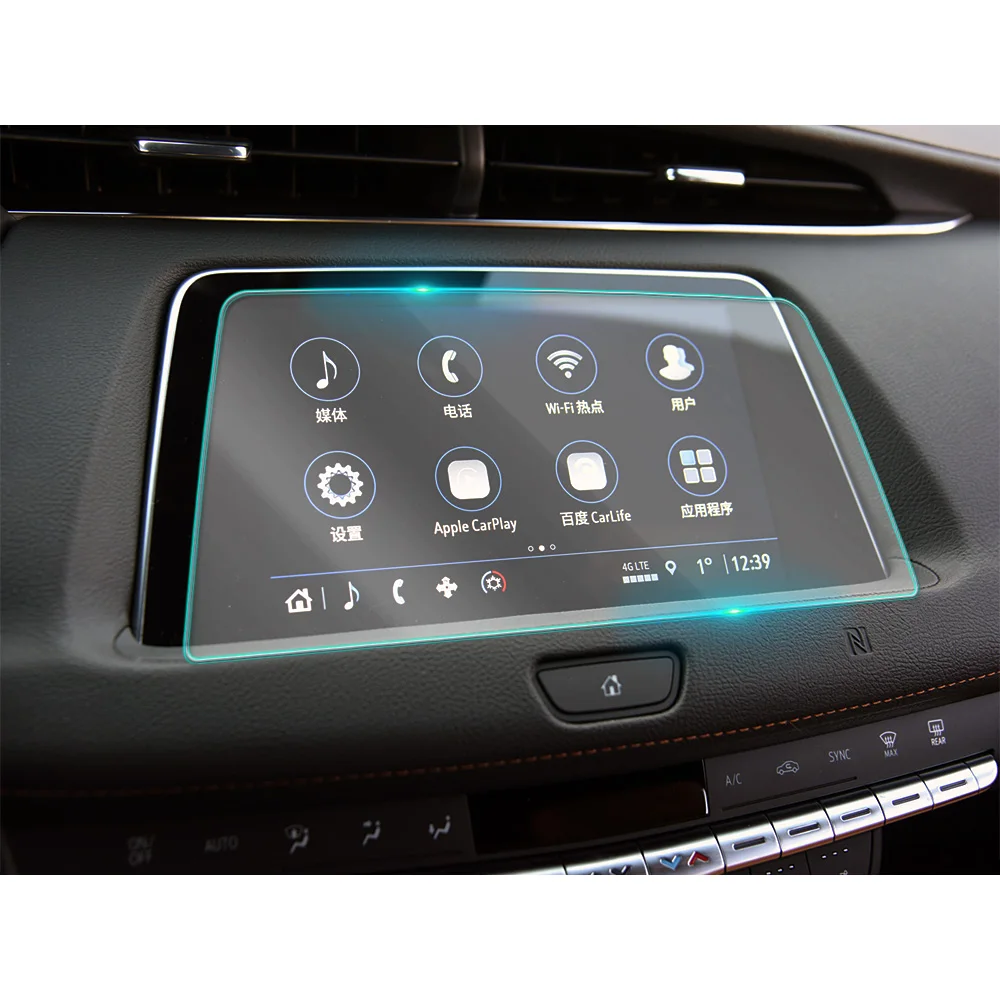 

For Cadillac XT4 2018-2021 Car Multimedia Video GPS Navigation LCD Screen Tempered Glass Protective Film Anti Scratch Accessory