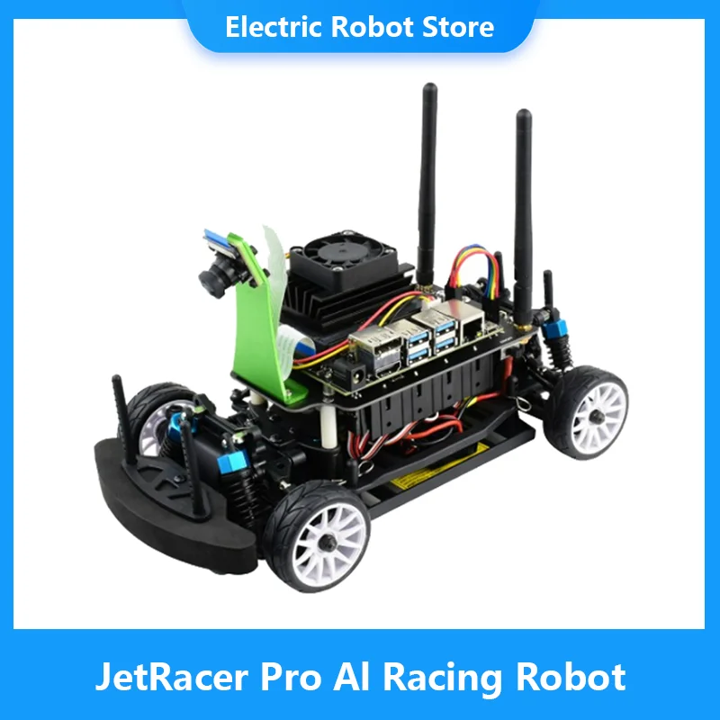 

JetRacer Pro AI Racing Robot Powered by Jetson Nano, Deep learning Autonomous driving visual line inspection